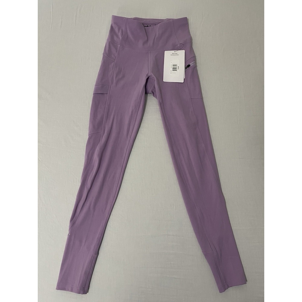 NWT Stio Women's Glide Tech High Rise Leggings W/ Pockets Lavender XS